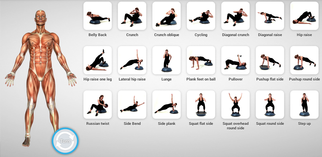 BOSU BALL GYM YOGA 58 cm