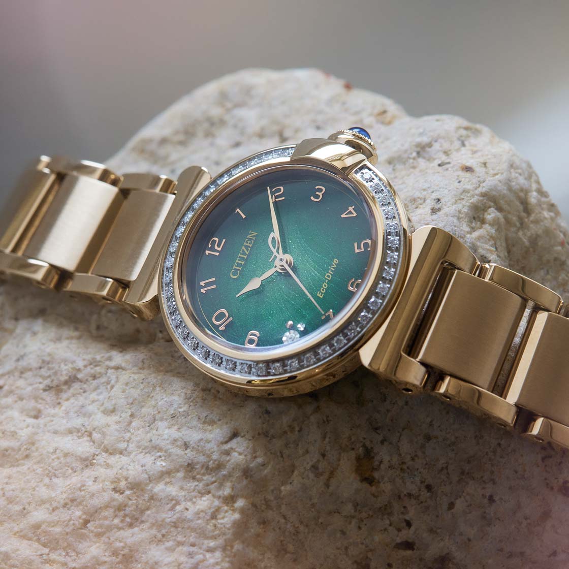 Citizen EM1123-62X นาฬิกาผู้หญิง Citizen L Mae Diamond: 40 Pcs Women's Watch