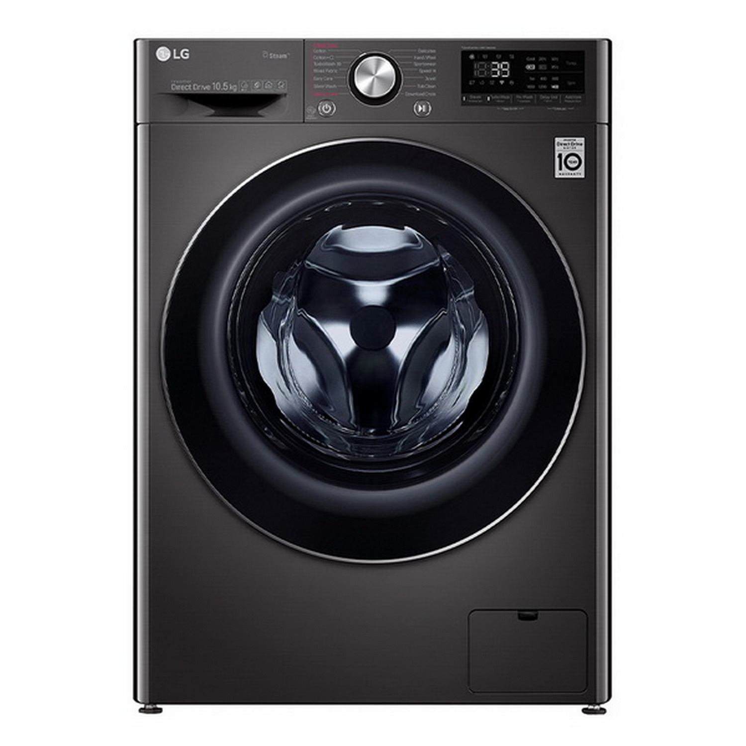 เครื่องซักผ้าฝาหน้า LG 10.5 กก. สีดำ ระบบ AI DD™ พร้อม Smart WI-FI control ควบคุมสั่งงานผ่านสมาร์ทโฟน รุ่น FV1450S2B