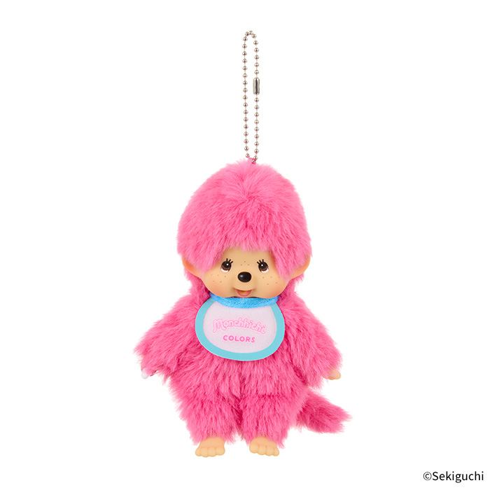 [PRE-ORDER] เซ็ท 3 ตัว พวงกุญแจ ตุ๊กตา ม่อนชิชิ สีชมพูเบอร์รี่ สีเขียวมินท์ สีฟ้า Monchhichi COLORS Keychain Berry Pink / Mint Green / Blue / Size SS นำเข้าจากญี่ปุ่น モンチッチCOLORS キーチェーン