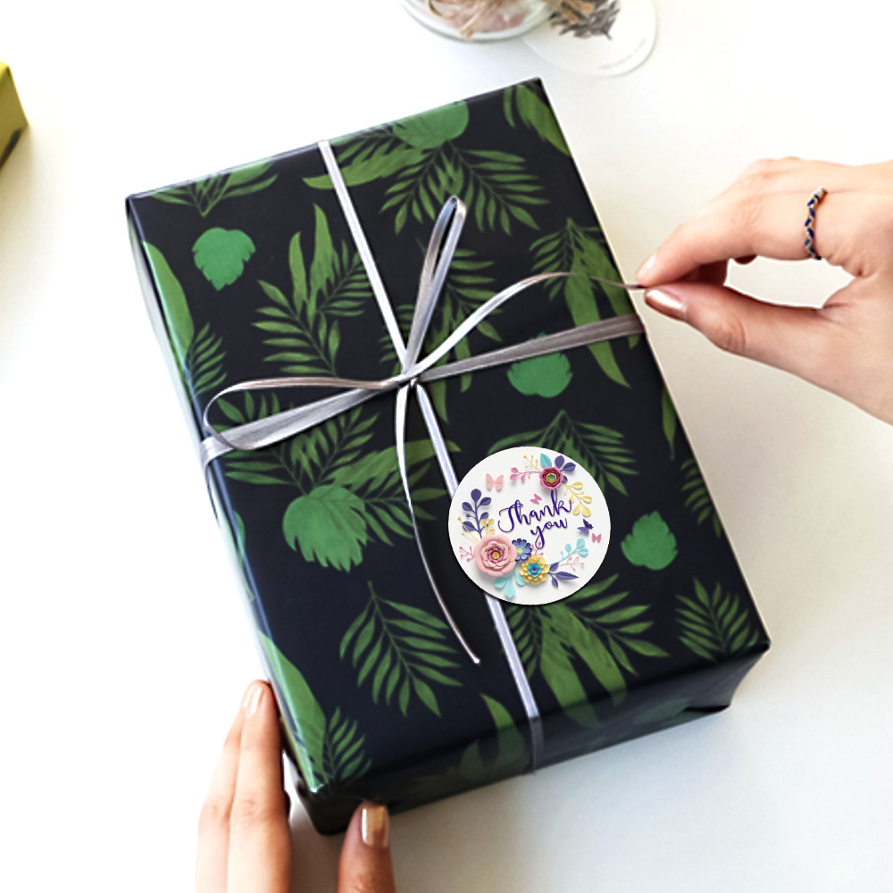 สติ๊กเกอร์ตกแต่ง สติ๊กเกอร์ขอบคุณ ลายน่ารัก อเนกประสงค์ 500 ดวง ขนาด 2.5 cm