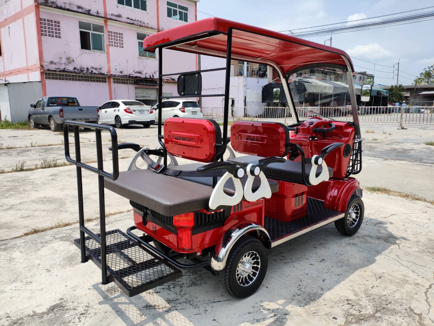 รถไฟฟ้า 4 ล้อ 6 ที่นั่ง (คนไซส์ใหญ่) รุ่น M-01ฺB BIG PLUS ยี่ห้อ CLP CAR ขับแฮนด์บิด