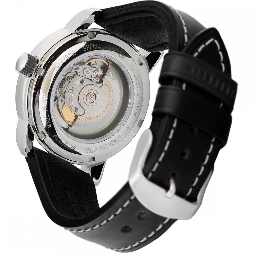 Zeppelin 7654-5 นาฬิกาผู้ชาย 100 Years Pulsometer Automatic Men's Watch Made In Germany