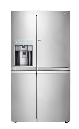 LG ตู้เย็น 2 ประตูเปิดข้าง รุ่น GR-J297CSBL 29.7 คิว สีเงิน (ชลบุรี ส่งฟรี)