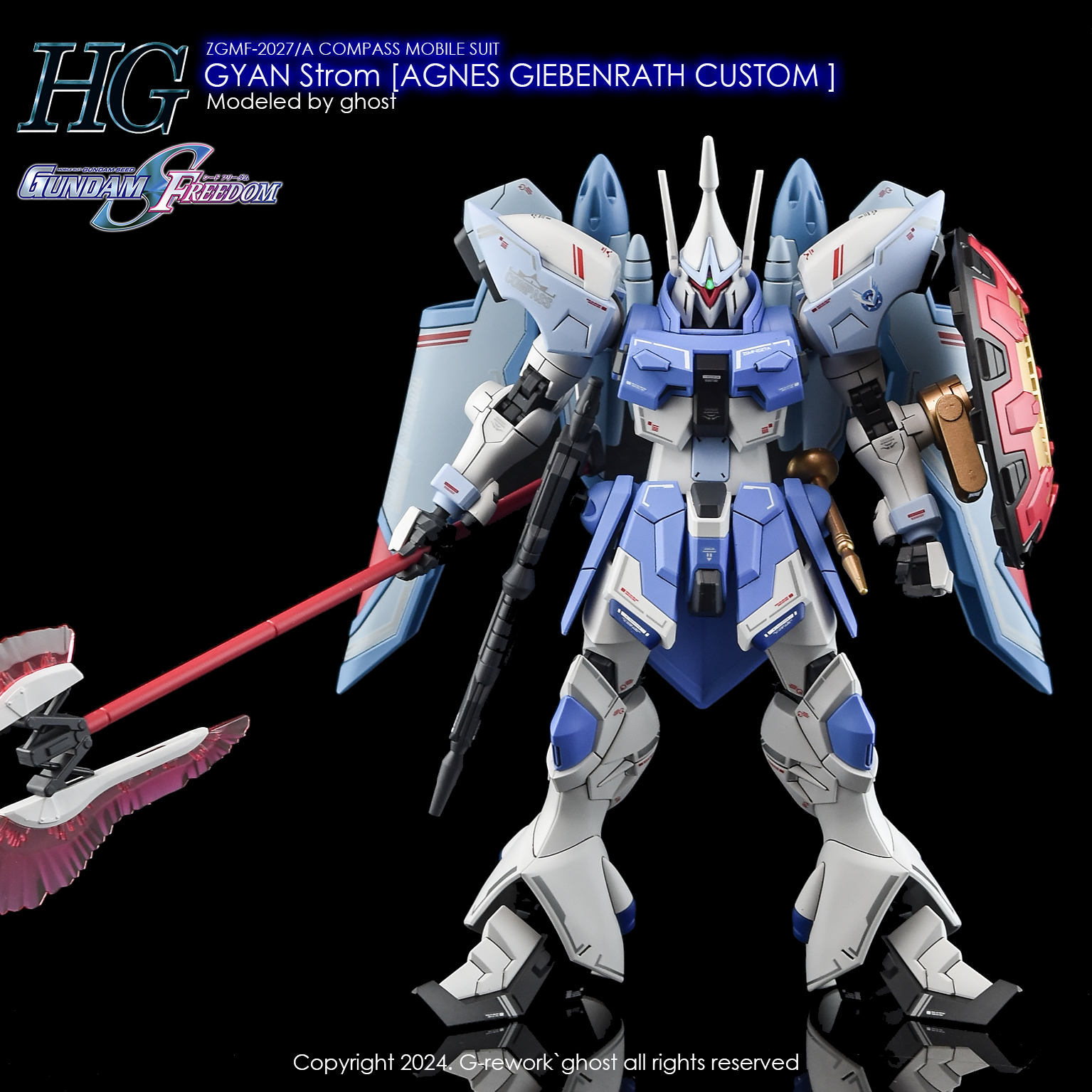 G-REWORK CUSTOM DECAL HG GYAN STROM