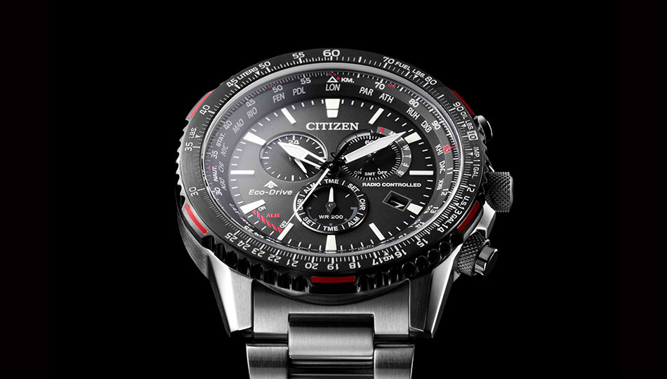 Citizen CB5001-57E นาฬิกาผู้ชาย Eco-Drive Promaster Sky Radio Controlled Chronograph Perpetual Men's Watch