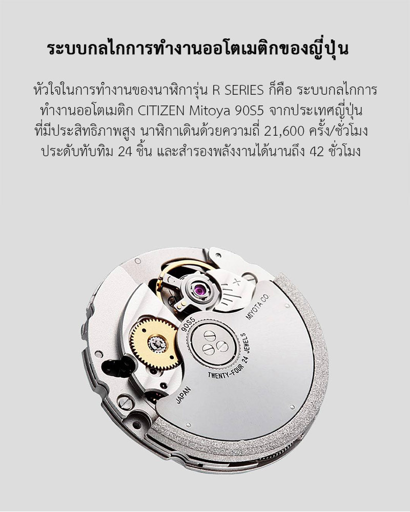 (ประกันศูนย์ไทย 1 ปี) CIGA Design R Series Automatic Mechanical Watch - นาฬิกาออโตเมติกซิก้า ดีไซน์ รุ่น R Series