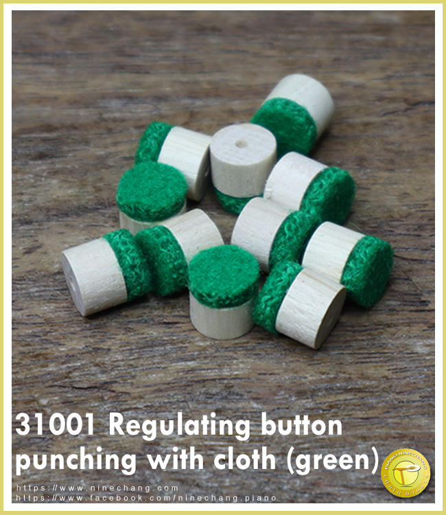 31001 Regulating button punching with cloth (green)