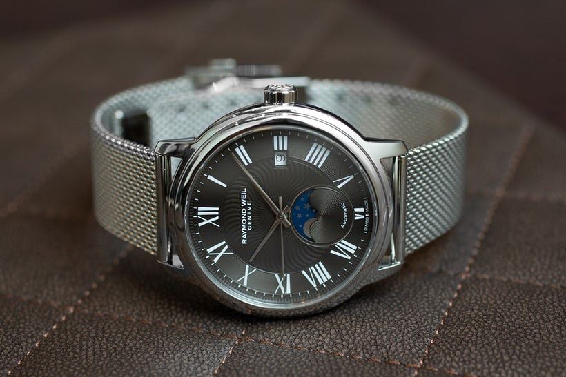 Raymond Weil 2239M-ST-00609 นาฬิกาผู้ชาย Maestro Moon Phase Automatic Men's Watch