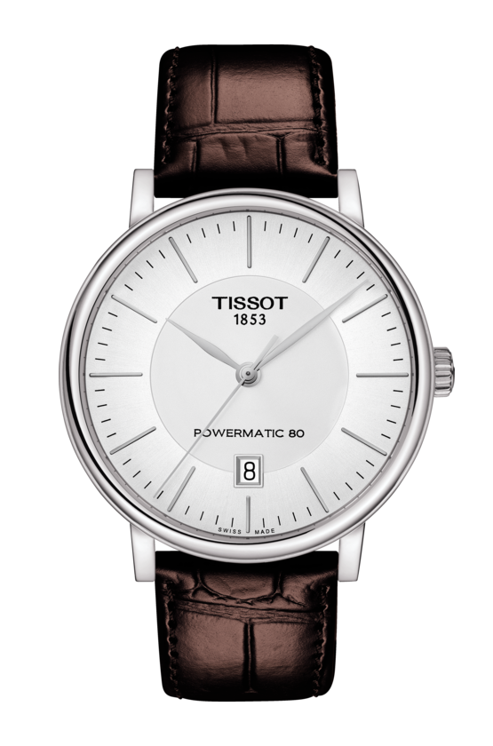 Tissot T122.407.16.031.00 นาฬิกาผู้ชาย T1224071603100, Carson Premium Powermatic 80 Automatic Men's Watch
