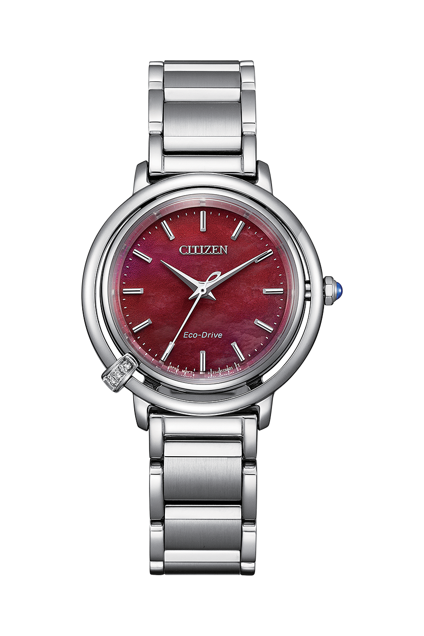 Citizen EM1090-78X นาฬิกาผู้หญิง Eco-Drive Diamond 3 Pcs Women's Watch + Leather Strap