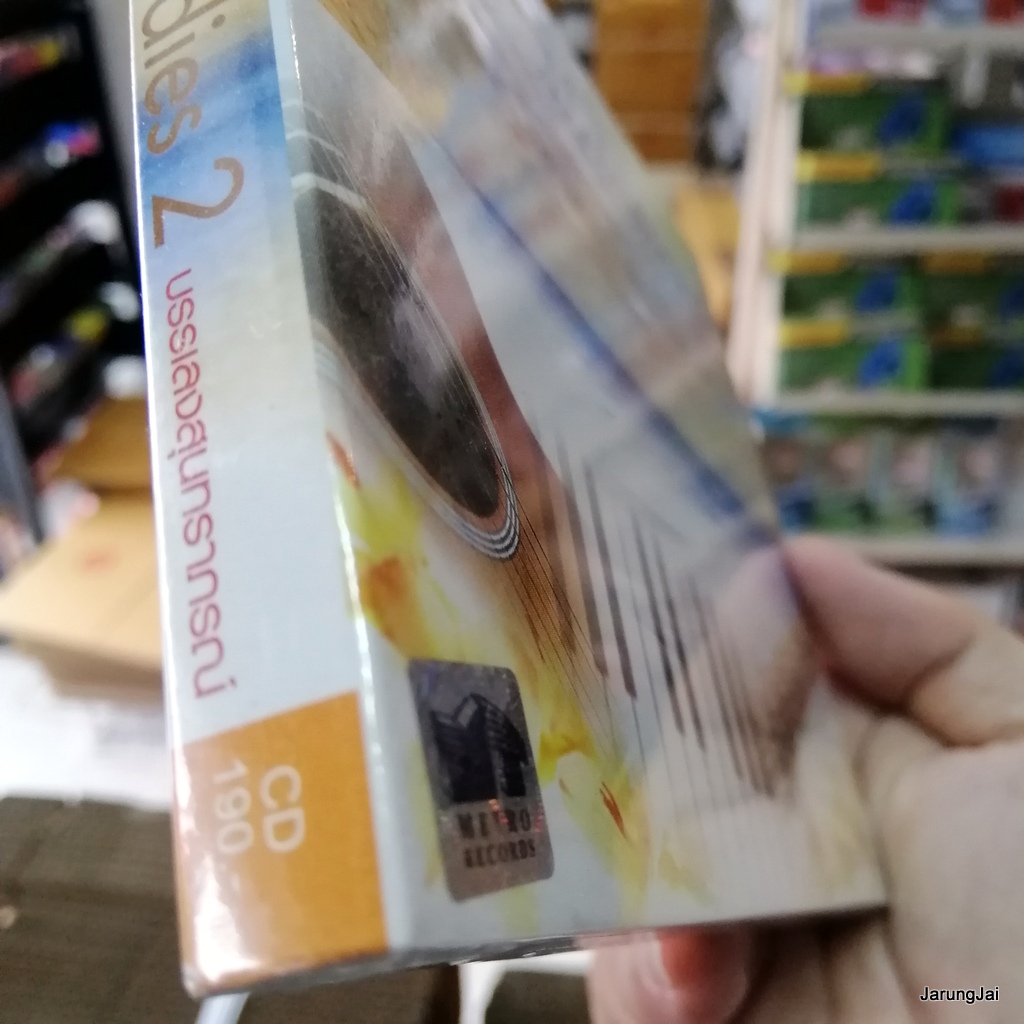 cd เพลงบรรเลง love melodies ชุด 2 เพลงรักสุนทราภรณ์ ฝนจ๋าฝน กังหันต้องลม ปลูกรัก audio cd mt