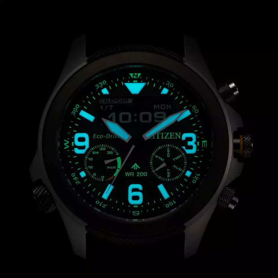 Citizen JV1007-07E นาฬิกาผู้ชาย Promaster Land U822 Eco-Drive Men's Watch