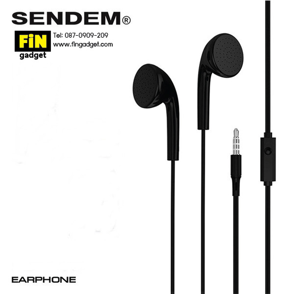 หูฟัง Smalltalk Sendem SDM-V12 มีไมค์ในตัว แบบ Earbud 