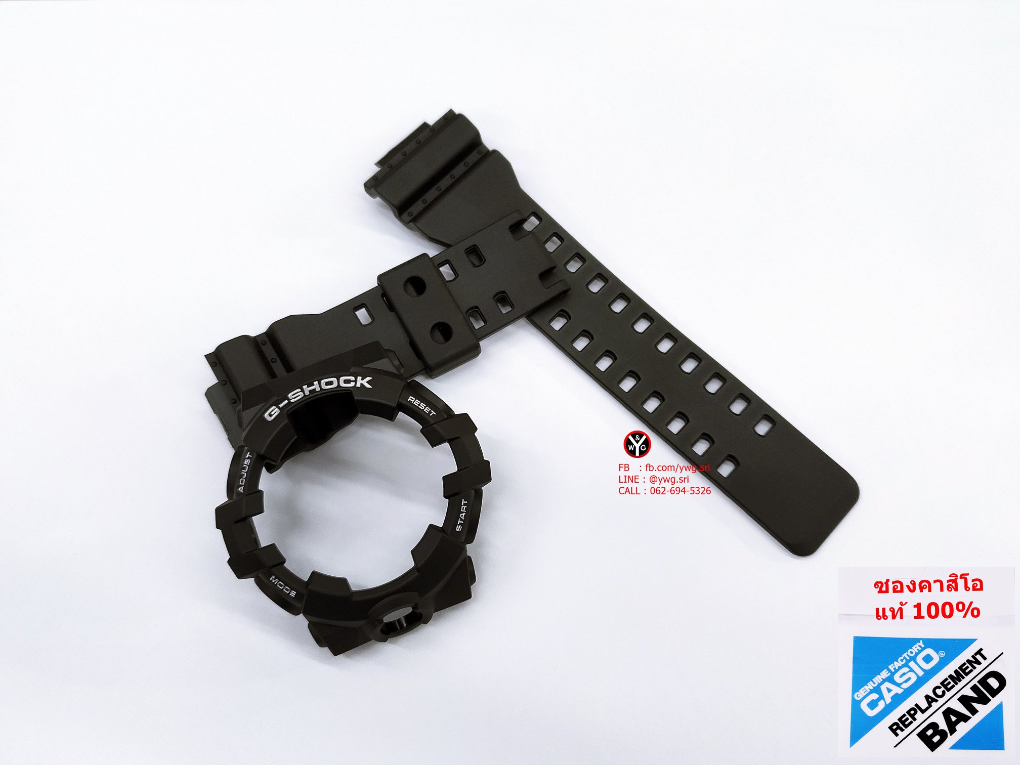 กรอบสาย G-SHOCK แท้ สีดำด้านฟร้อนขาว ใส่ได้รับรุ่น GA-700 ,GA-710