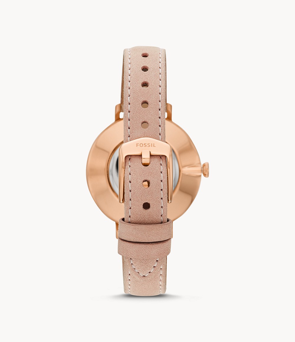 Fossil ES4572 นาฬิกาผู้หญิง Kayla Three-Hand Nude Leather Quartz Women's Watch