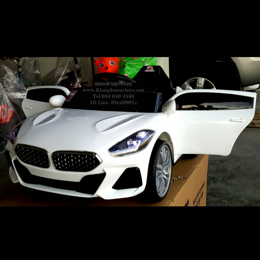 รถเด็กแบตเตอรี่BMWz4คูเป้*ใช้มือถือบังคับได้*(โยกแบบสไลด์, 2มอเตอร์ใหญ่,แบต6v7a, ออกตัวสมูท, เล่นUSB SD MP3, รีโมทบูลทูธ, มีโช้ค, มีประตูเปิดได้)