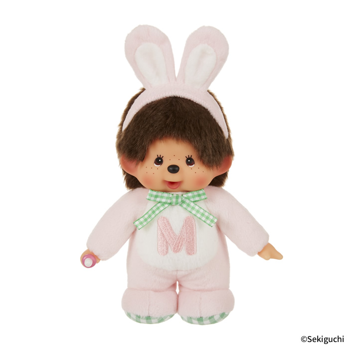 [PRE-ORDER] Monchhichi Rabbit Retro Series ตุ๊กตาม่อนชิชิ ชุดกระต่าย Size S 21 x 13 x 7 cm นำเข้าจากญี่ปุ่น レトロチックモンチッチ Sサイズ ウサギ 264733