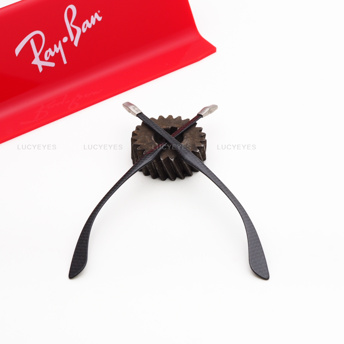 ขาแว่น RAYBAN แท้ 100% RX8413 CARBON FIBRE สีเทา