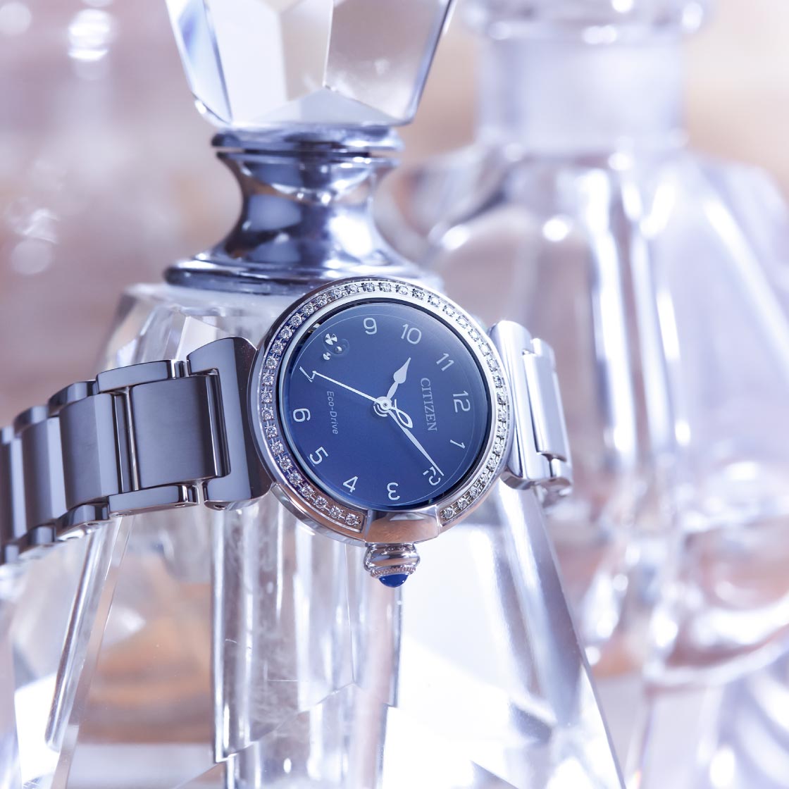 Citizen EM1120-87L นาฬิกาผู้หญิง Citizen L Mae Diamond: 40 Pcs Women's Watch