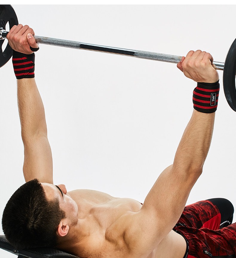 ถุงมือฟิตเนส สแตรป strap รัดข้อมือออกกำลังกาย TMT รุ่นใหม่ล่าสุด