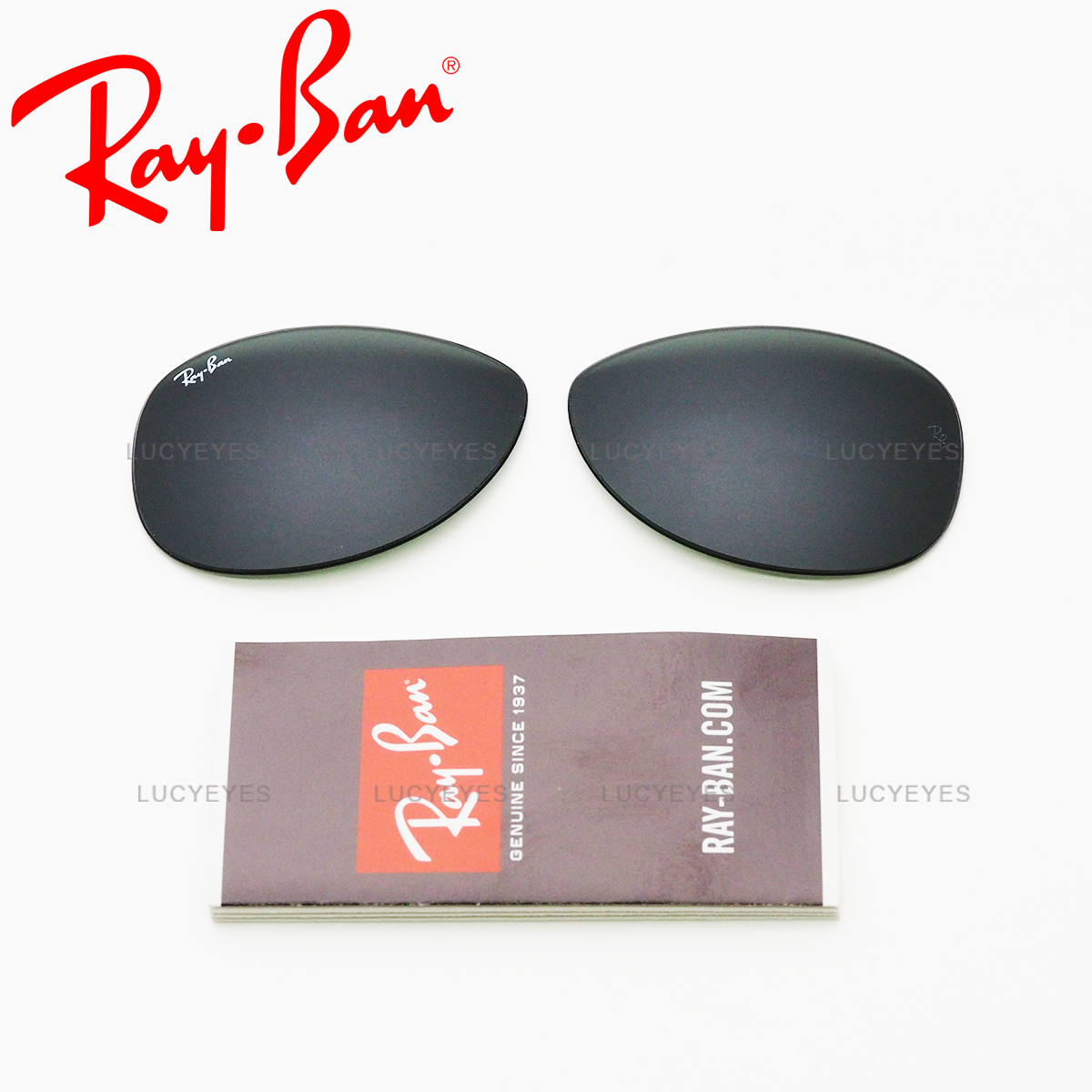 เลนส์ RAYBAN แท้ 100% RB3362 001, COCKPIT เลนส์สีเขียวดำ G-15