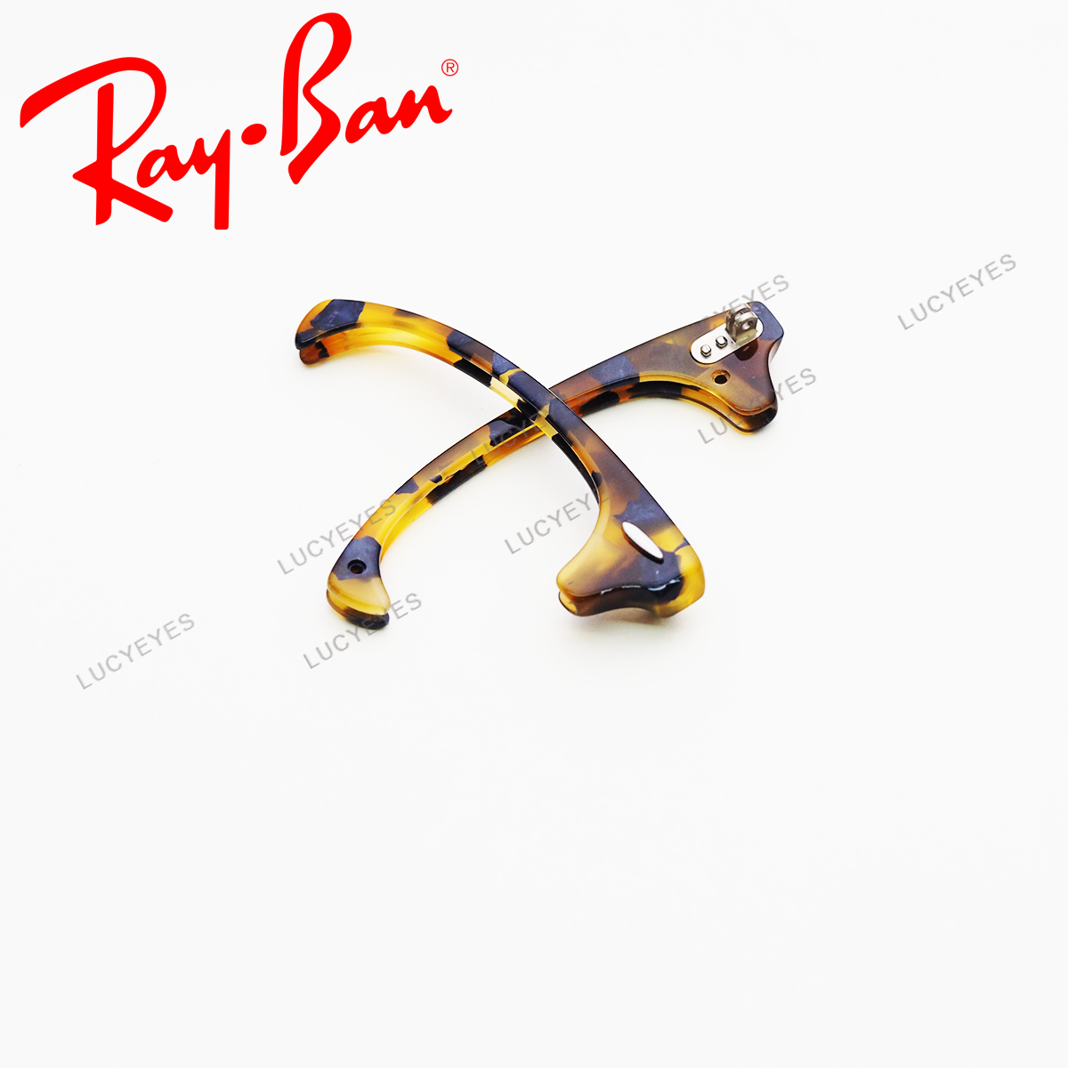 คิ้วสะพานแว่น RAYBAN CLUBMASTER แท้ 100% RB3016 1158R5 (สีกระม่วง อะไหล่เงิน)