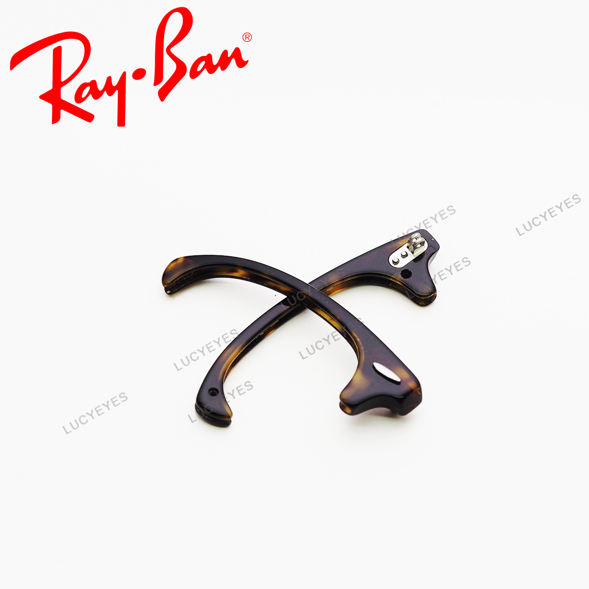 คิ้วสะพานแว่น RAYBAN CLUBMASTER แท้ 100% RX5154 2012 (สีกระเงา อะไหล่เงิน)