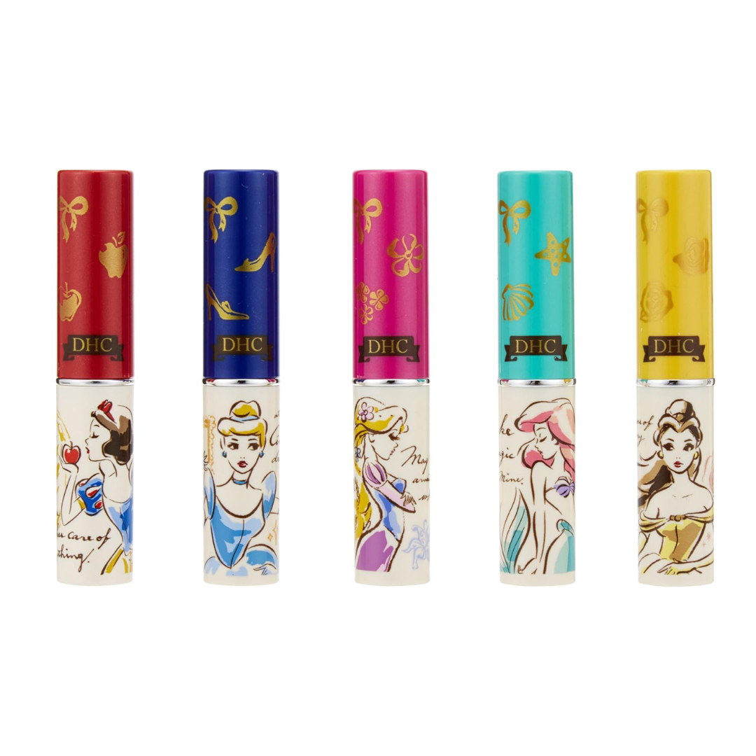 [PRE-ORDER] ลิปมัน ดีเฮชซี ลาย เจ้าหญิงดิสนีย์ เซ็ท 5 แท่ง DHC Lip Disney Princess Set 5 pcs นำเข้าจากญี่ปุ่น