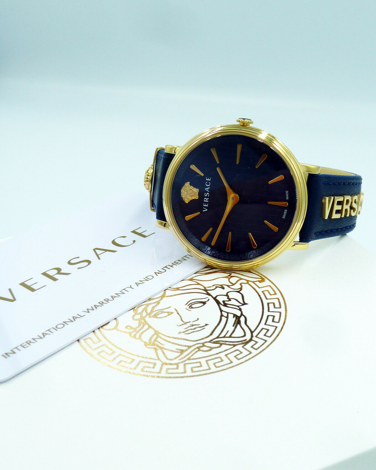 Versace VE8101219 นาฬิกาผู้หญิง V-Circle Quartz Women's Watch