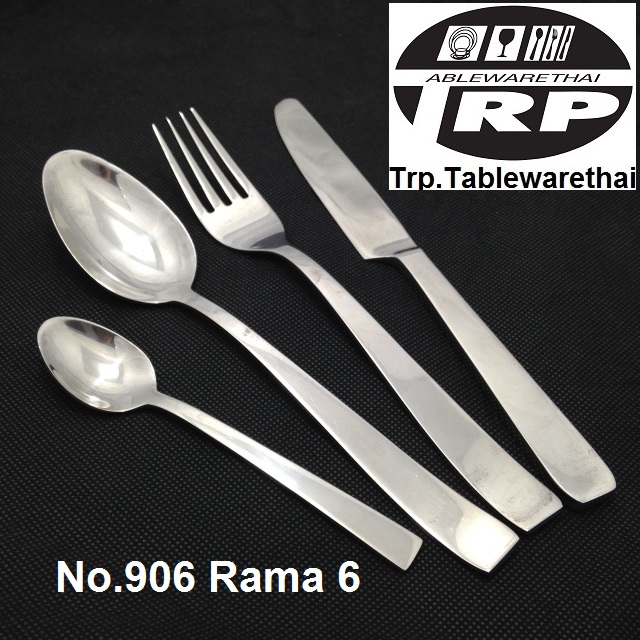 Cutlery Factory Manufacturer Of Stainless Steel Flatware Dinnerware Kitchen Knives Utensils Quality Product Made In Thai Land 906 Rama 6 Coffee / Tea Spoon Dinner Spoon Dinner Fork Dinner Knife Handmade Rust-Proof Stainless Steel 304