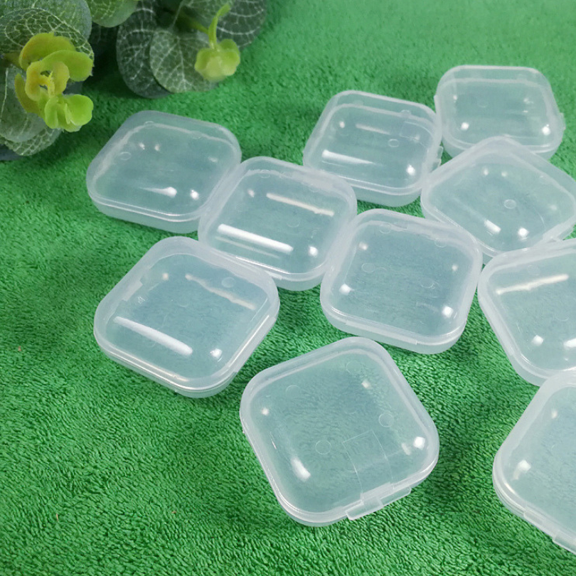 ฟรีสติ๊กเกอร์ 1 แพคมี 6 ชิ้น กล่องจิ๋ว ใส่เครื่องประดับ กล่องพลาสติกจิ๋วใส่แหวน ต่างหู ยา แบบพกพา ขนาดเล็ก