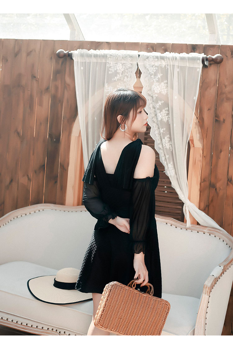 ชุดว่ายน้ำไซส์ใหญ่ 5xl พร้อมส่ง :ชุดว่ายน้ำคนอ้วนชุดเที่ยวทะเลสีดำถักสายด้านหน้า แขนต่อถอดออกได้มีกางเกงขาสั้นใส่ด้านในแบบสวย sexyมากๆจ้า: ขนาด รอบอก 40 - 48 นิ้ว เอว 38 - 48 นิ้ว สะโพก 42 - 52 นิ้ว