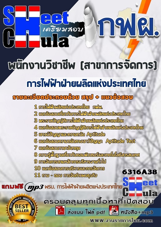 #ตลุยโจทย์ แนวข้อสอบ พนักงานวิชาชีพ (สาขาการจัดการ) การไฟฟ้าฝ่ายผลิตแห่งประเทศไทย (กฟผ) 2568