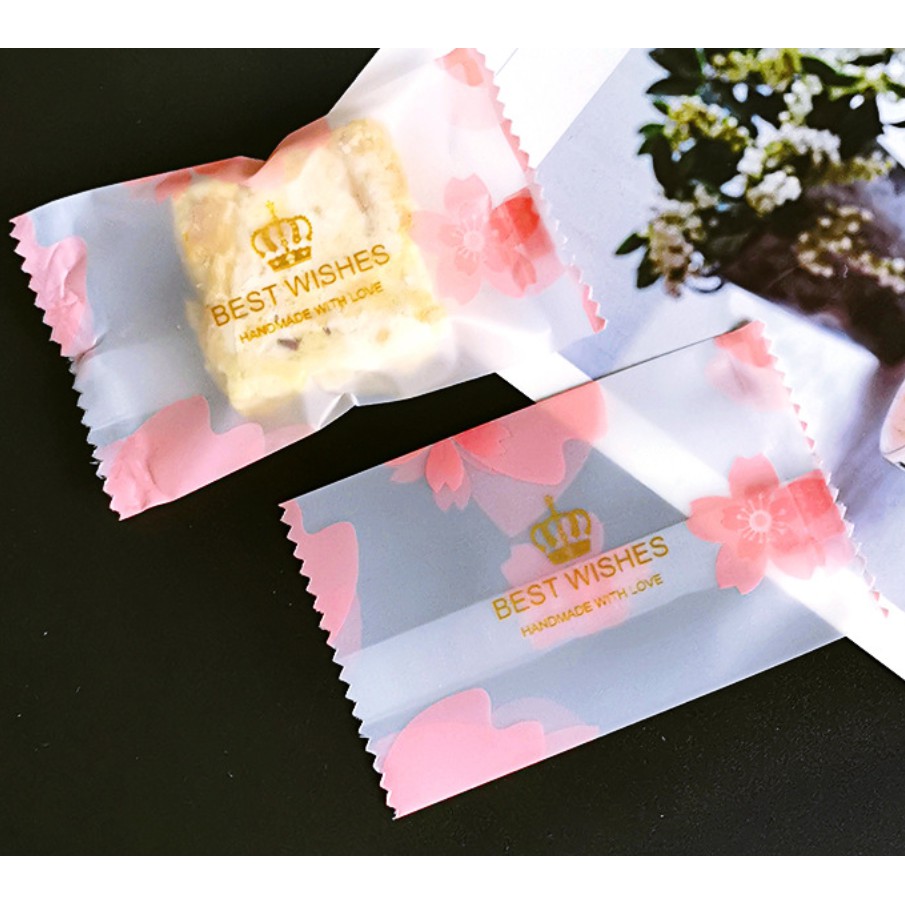 ถุงซีล ใส่ขนม คุกกี้ ลูกอม ขนาด 7x9.5-10 ซม. จำนวน 97-100 ใบ/แพ็ค ชุดที่ 3/4