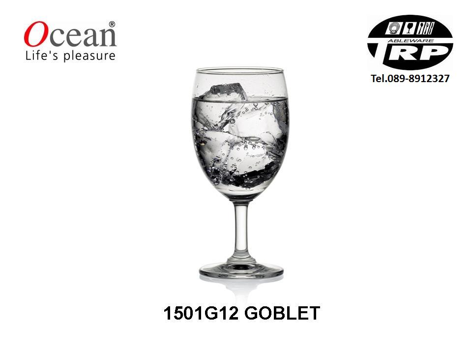 แก้วน้ำ,แก้วก็อบเล็ท,แก้วก้าน,Water Goblet,รุ่น 1501G12,Classic,ขนาด 12 1/4oz 350ml,สูง 165 mm,แพ็ค 6/48 ใบ/ลัง Glassware,Thai โดย Trp.Tablewarethai / ทีอาร์พี.เทเบิ้ลแวร์ไทย Tel.089-8912327