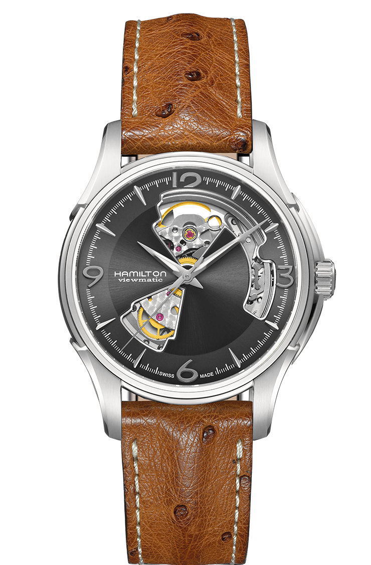 Hamilton H32565585 นาฬิกาผู้ชาย Hamilton รุ่น H32565585, Jazzmaster Open Heart Automatic Men's Watch