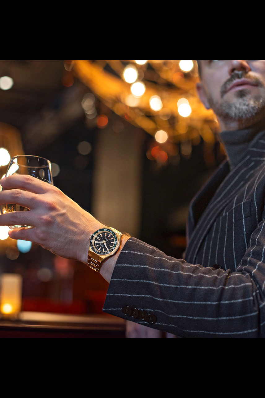 Citizen NB6033-51E นาฬิกาผู้ชาย Automatic Series8 GMT Made in Japan Men's Watch