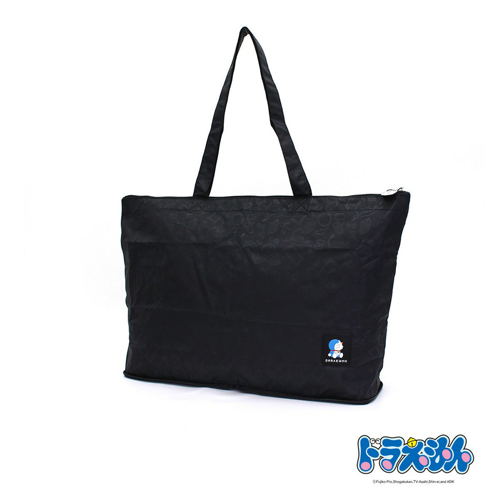 [PRE-ORDER] กระเป๋าผ้าพับได้ ลาย โดราเอม่อน Doraemon Folding Tote Bagドラえもん 折りたたみトートバッグ ひみつ道具 ブラック