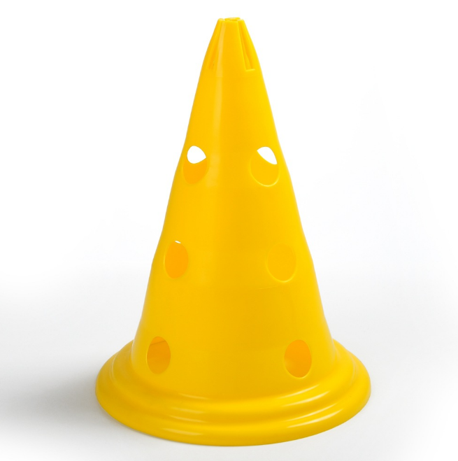Football Cone กรวยพลาสติกฝึกฟุตบอล เจาะ3รู สูง30cm