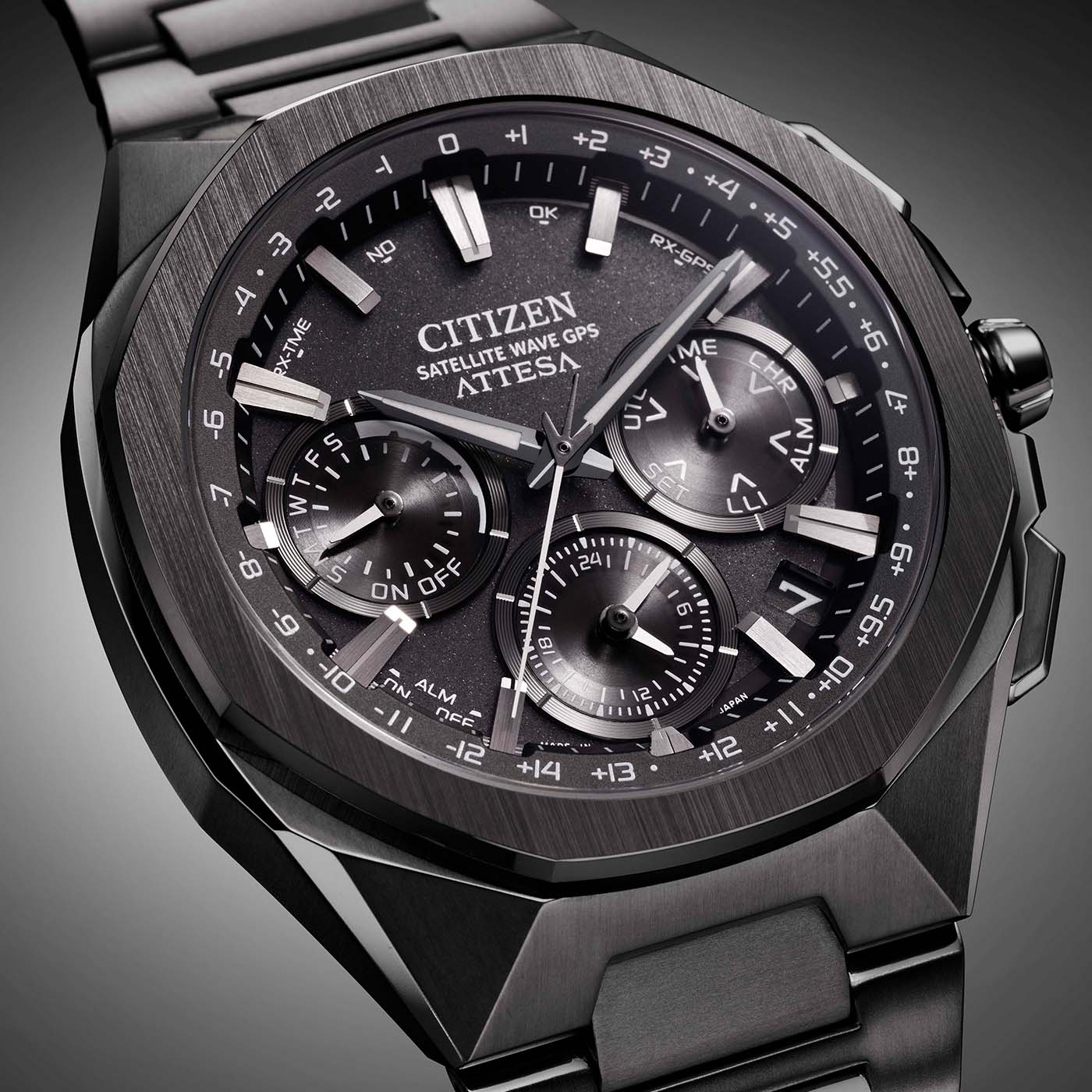 Citizen CC4105-69E นาฬิกาผู้ชาย Attesa Satellite GPS Titanium Eco-Drive Men's Watch