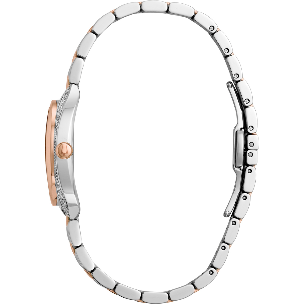 Bulova 98R230 นาฬิาผู้หญิง Classic Quartz 24 Diamonds Women's Watch