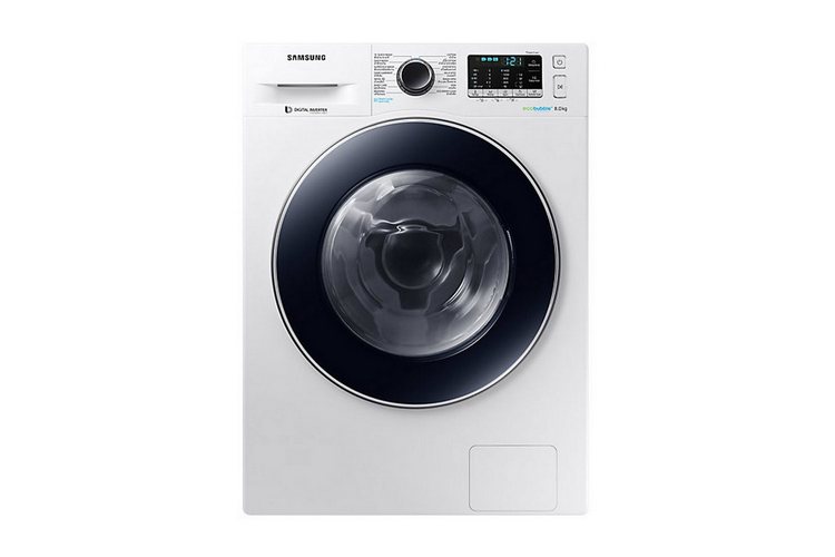 [0% 10 เดือน] SAMSUNG เครื่องซักผ้าฝาหน้า 8 kg รุ่น WW80J54E0BW/ST (ชลบุรี ส่งฟรี)