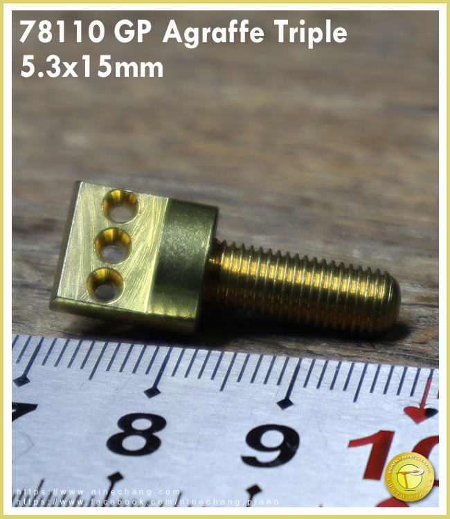 78110 GP Agraffe Triple 5.3x15mm