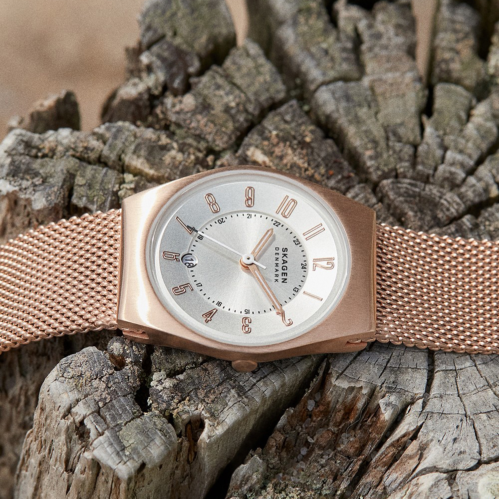 Skagen SKW3035 นาฬิกาผู้หญิง Grenen Lille Rose Gold Quartz Women's Watch