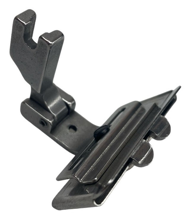 ตีนผีใส่เทป ขนาด 10มิลลิเมตร ถึง 25มิลลิเมตร สำหรับจักรอุตสาหกรรมเข็มเดี่ยวปรับขนาดได้ตามความกว้างของ เทปหรือลูกไม้