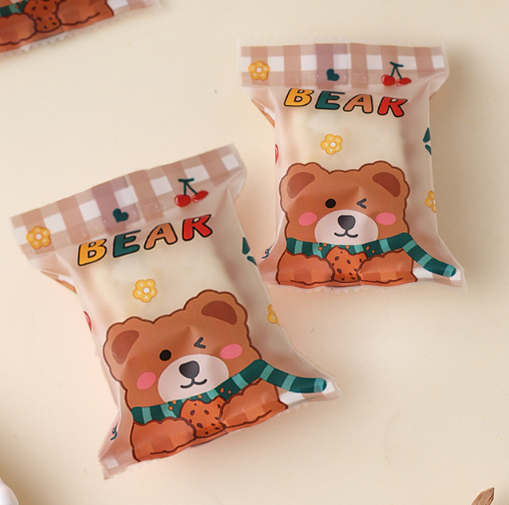 ถุงซีล ใส่ขนม คุกกี้ ลูกอม ขนาด 7x9.5-10 ซม. จำนวน 97-100 ใบ/แพ็ค ชุดที่ 6/6