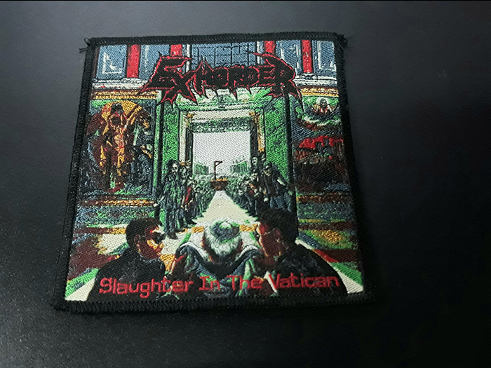 EXHORDER'Slaughter In The Vatican' Woven Patch (อาร์มแบบทอ)
