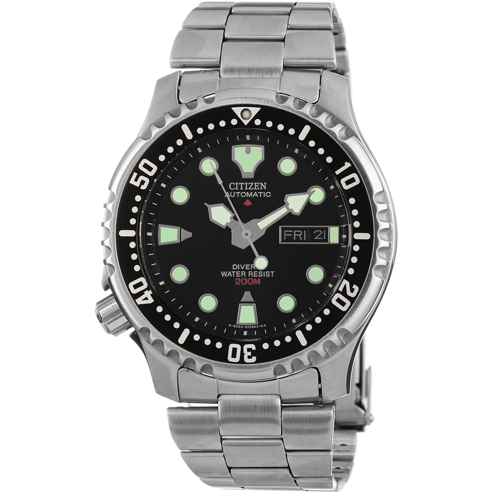 Citizen NY0040-09EEM นาฬิกาผู้ชาย Promaster Automatic Diver 200m Set Men's Watch