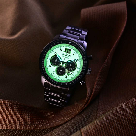 Citizen CA4507-84X นาฬิกาผู้ชาย Eco-Drive Chronograph Men's Watch